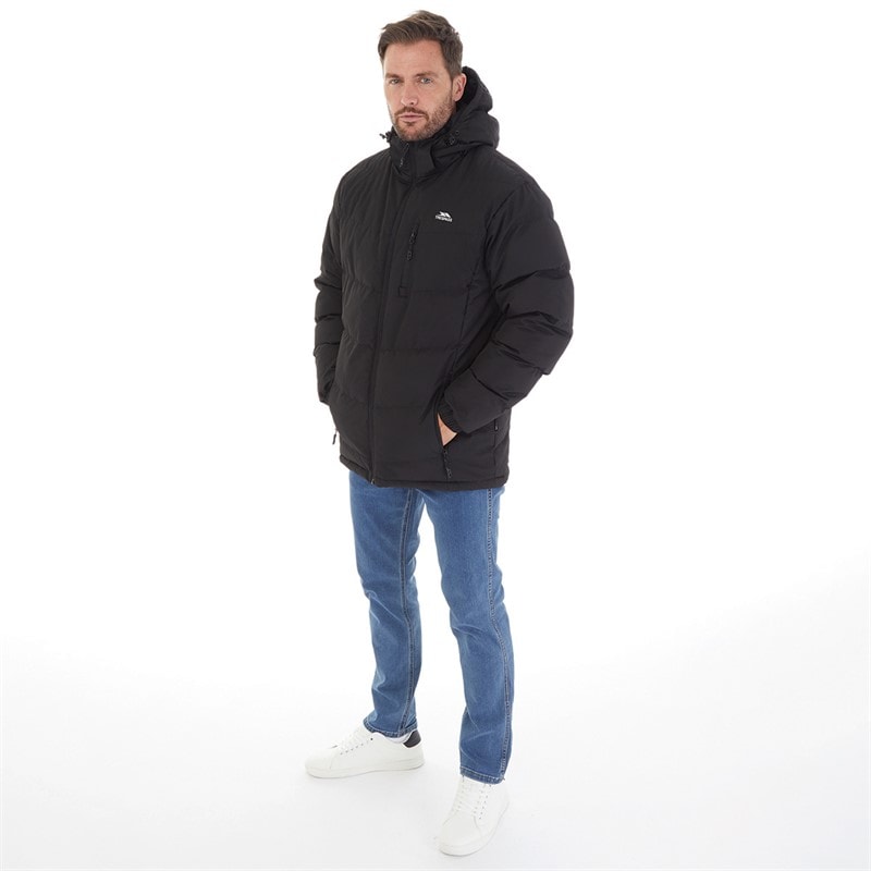 Trespass Mens Farsley Waterproof Padded Jacket Black - Image 5