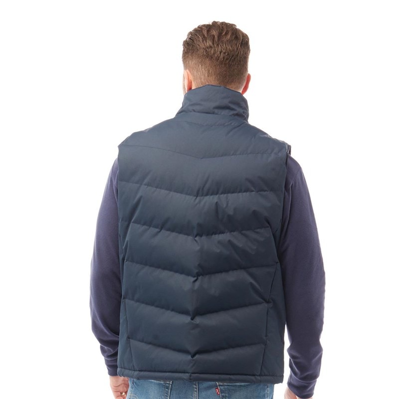 Trespass Mens Brecker Padded Gilet Vest Navy - Image 2