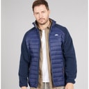 Trespass Mens Saunter Hybrid Padded Jacket Navy