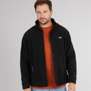 Trespass Mens Bernal Full Zip Fleece Jacket Black