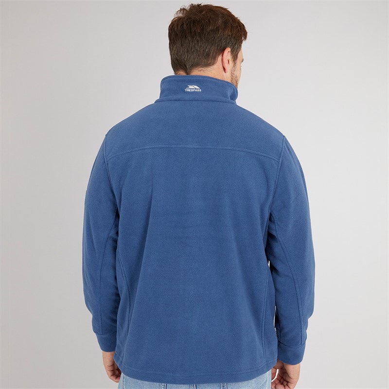 Trespass Mens Bernal Full Zip Fleece Jacket Navy Tone - Image 2