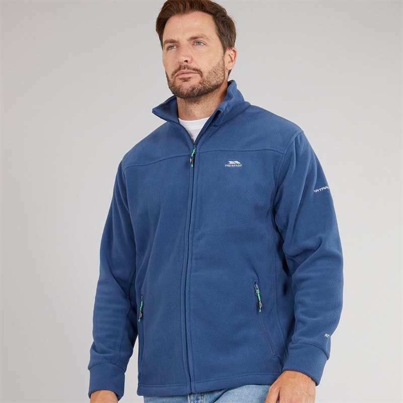 Trespass Mens Bernal Full Zip Fleece Jacket Navy Tone - Image 5