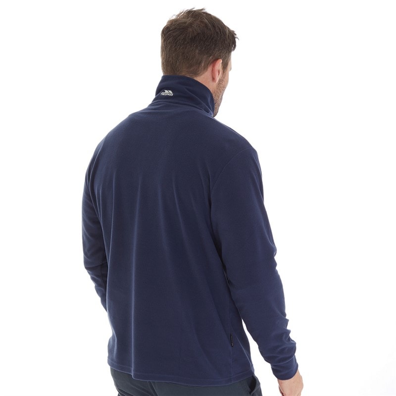 Trespass Mens Masonville 1/2 Zip Micro Fleece Navy - Image 2