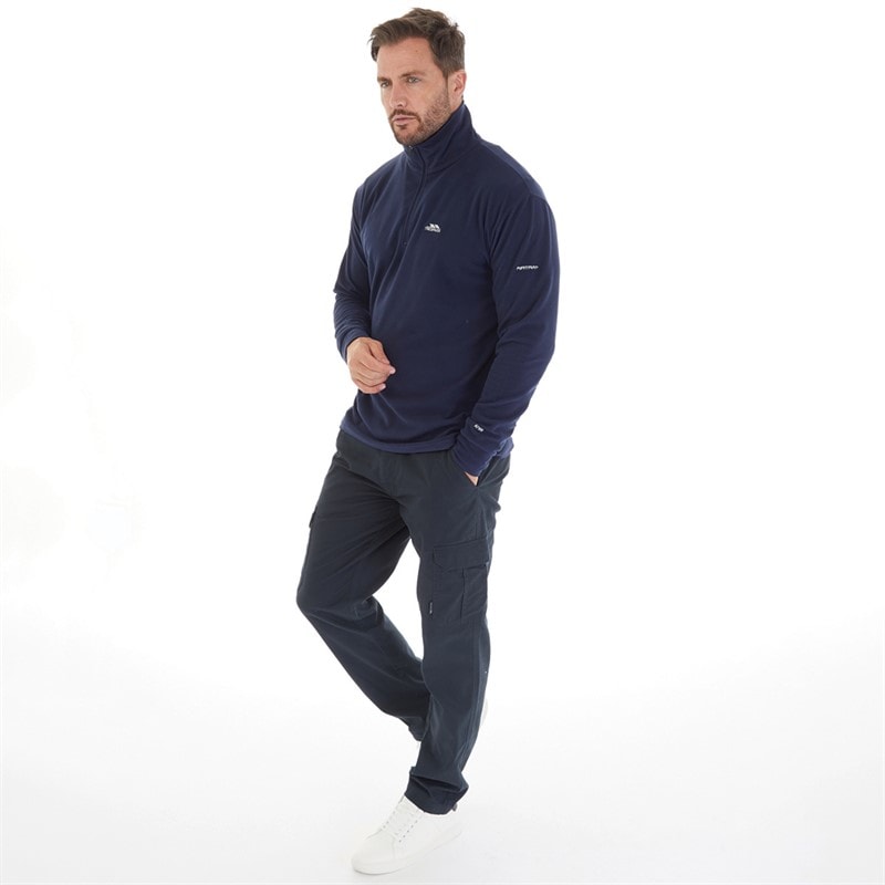 Trespass Mens Masonville 1/2 Zip Micro Fleece Navy - Image 5