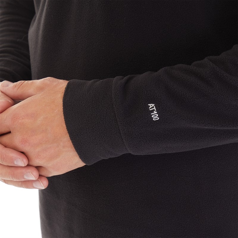 Trespass Mens Masonville 1/2 Zip Micro Fleece Black - Image 4