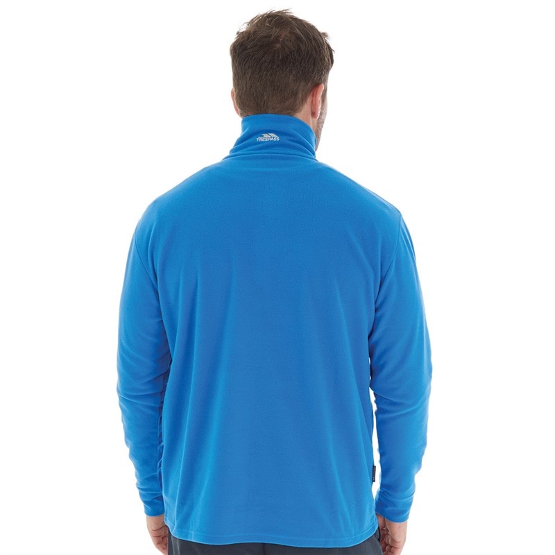 Trespass Mens Masonville 1/2 Zip Micro Fleece Blue - Image 2