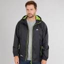 Trespass Mens Qikpac Waterproof Packable Jacket Black