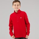 Trespass Junior Boys Masonville 1/2 Zip Micro Fleece Red