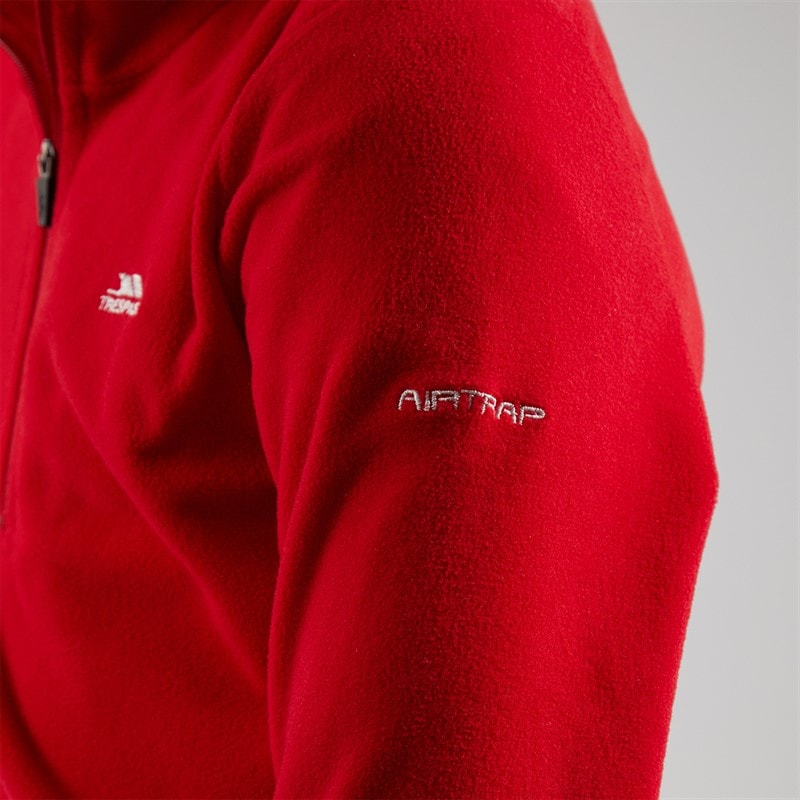 Trespass Junior Boys Masonville 1/2 Zip Micro Fleece Red - Image 5