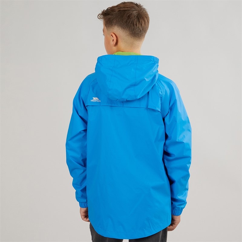 Trespass Junior Boys Qikpac Waterproof Jacket Cobalt - Image 2
