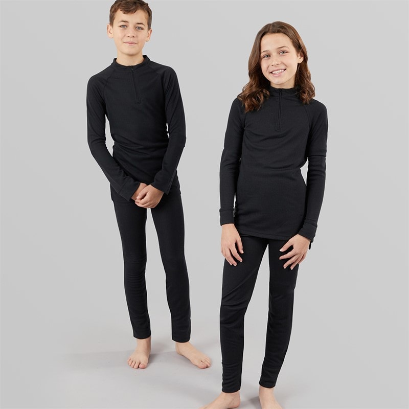 Trespass Junior Unite 360 Thermal Baselayer Set Black