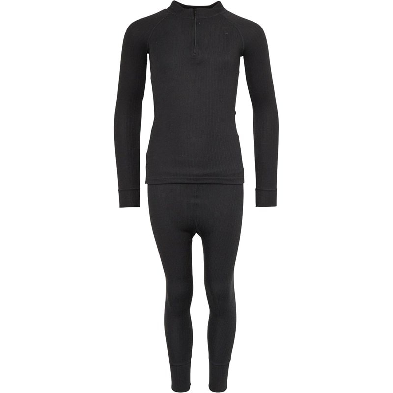 Trespass Junior Unite 360 Thermal Baselayer Set Black - Image 2