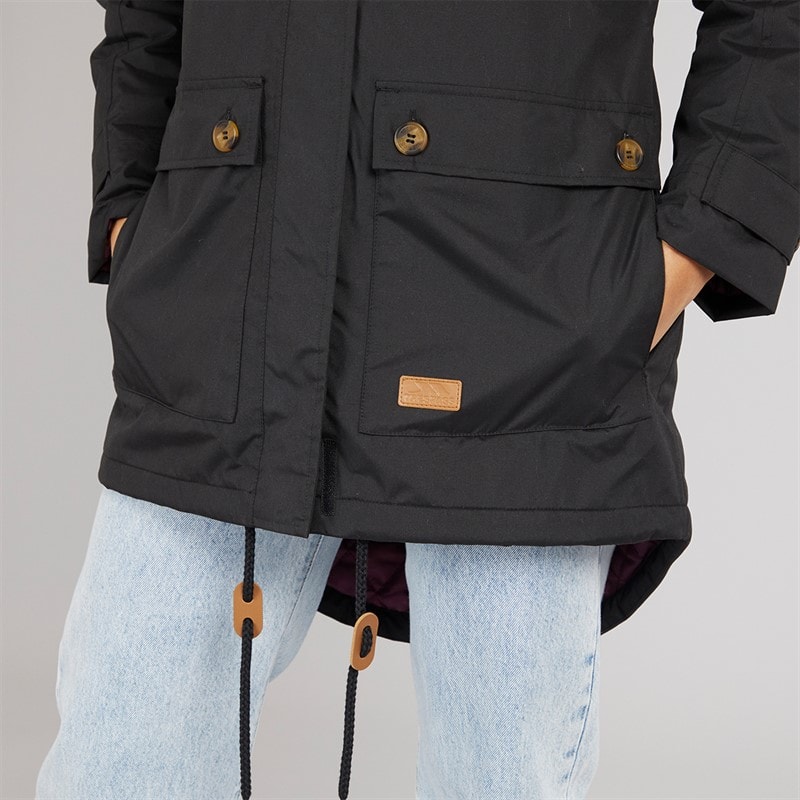 Trespass Womens Clea Insulated Waterproof Parka Black - Image 5