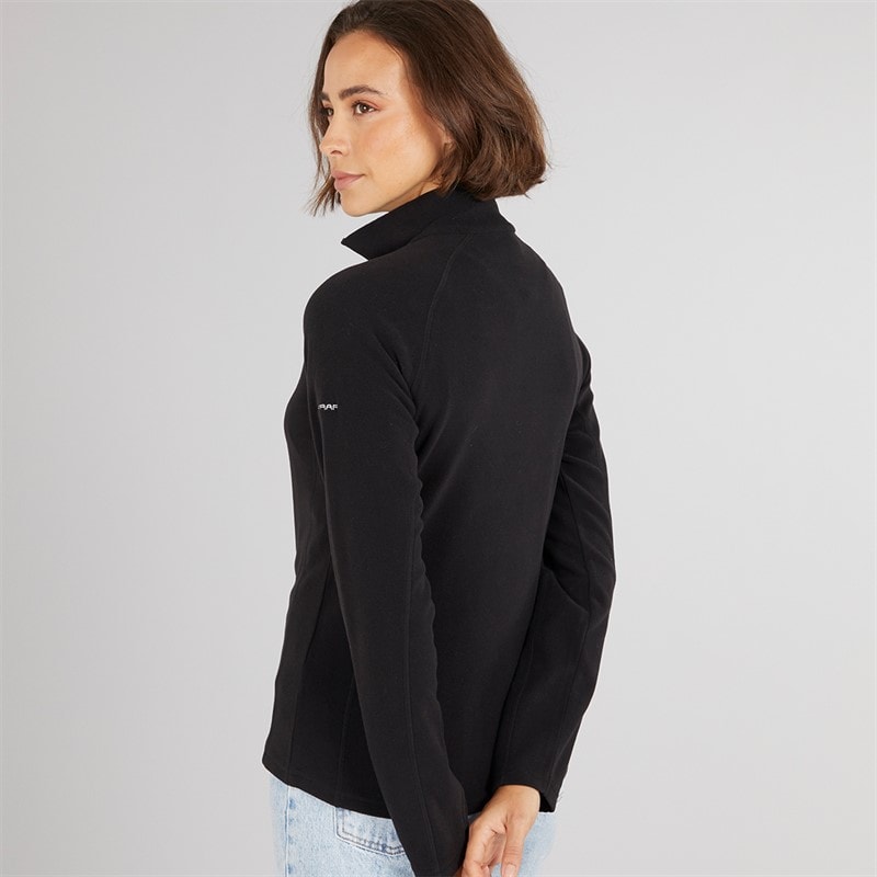 Trespass Womens Shiner 1/2 Zip Micro Fleece Black - Image 2