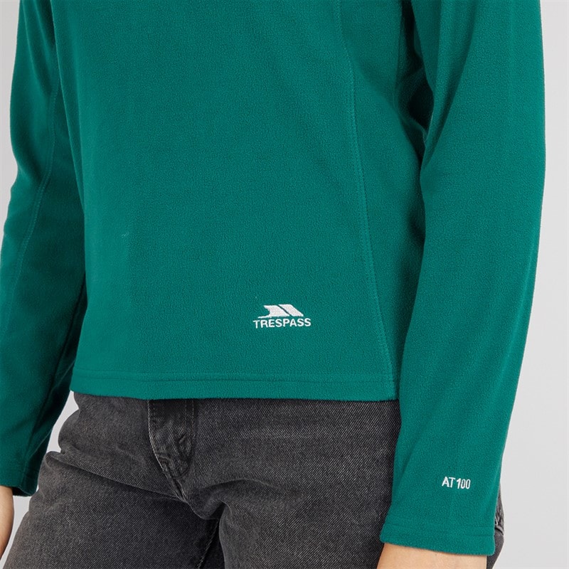 Trespass Womens Shiner 1/2 Zip Micro Fleece Teal - Image 3