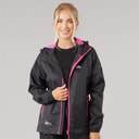 Trespass Womens Qikpac Waterproof Jacket Black