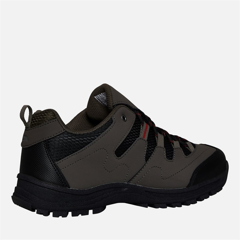 Trespass Mens Finley Low Waterproof Walking Shoes Coffee/Rust - Image 5
