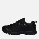 Trespass Mens Finley Low Waterproof Walking Shoes Black/Golden Brown