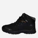 Trespass Mens Finley Mid Waterproof Walking Boots Black/Golden Brown