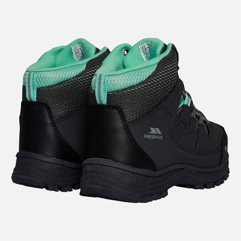 Trespass Womens Mitzi Waterproof Walking Boots Iron/Peppermint - Image 3