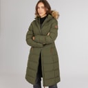 Trespass Womens Audrey Waterproof Padded Hooded Coat Dark Vine