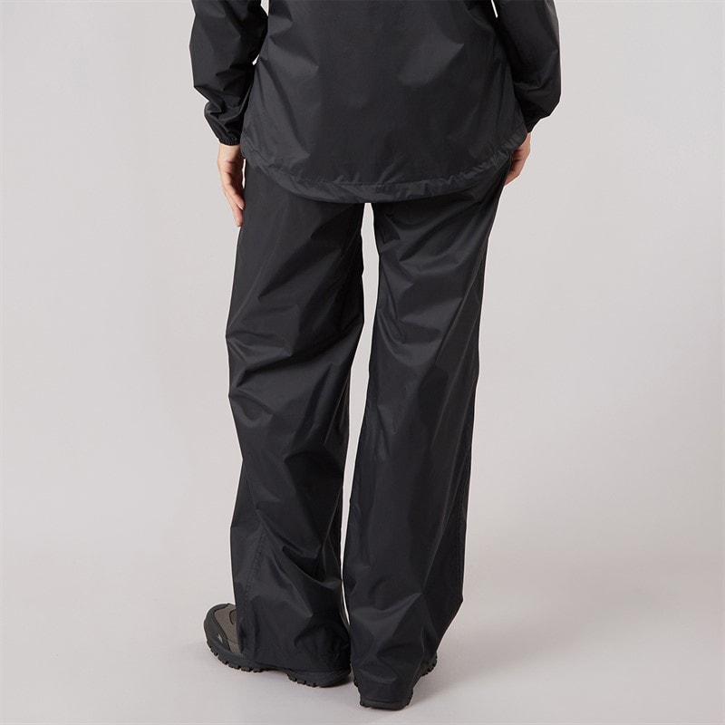 Trespass Womens Qikpac Waterproof Over Trousers Black - Image 2
