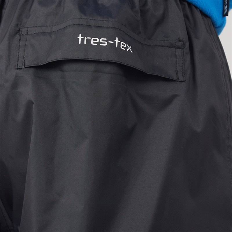 Trespass Mens Qikpac Waterproof Packable Trousers Black - Image 5