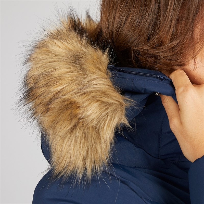 Trespass Womens Audrey Waterproof Padded Hooded Coat Navy - Image 5