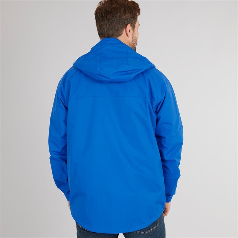 Trespass Mens Corvo Waterproof Hooded Shell Jacket Blue - Image 2