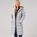 Trespass Womens Audrey Waterproof Padded Hooded Coat Platinum