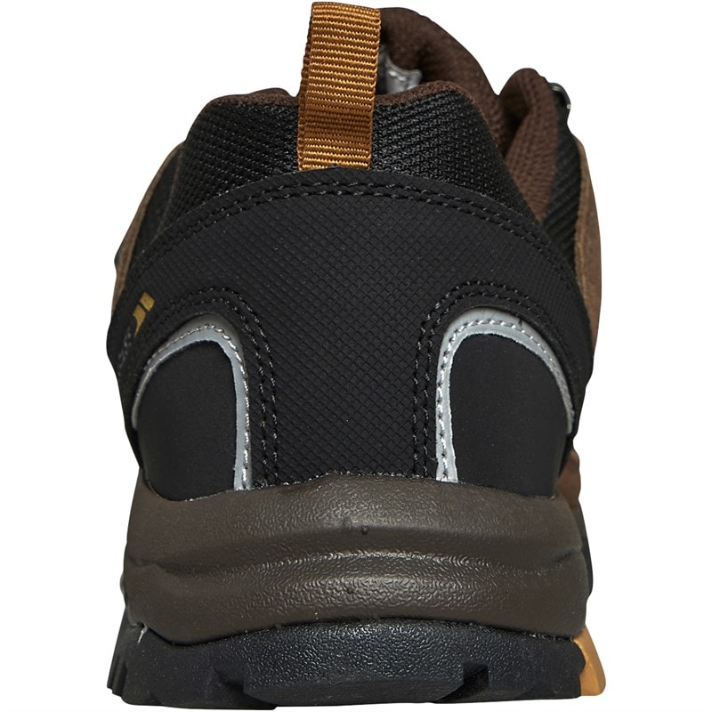 Trespass Mens Scarp Waterproof Walking Shoes Dark Brown/Sienna - Image 3