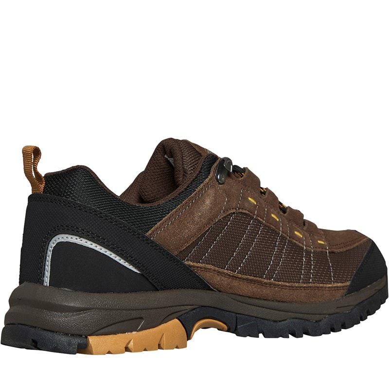 Trespass Mens Scarp Waterproof Walking Shoes Dark Brown/Sienna - Image 5