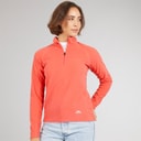 Trespass Womens Shiner 1/2 Zip Micro Fleece Peach Blush