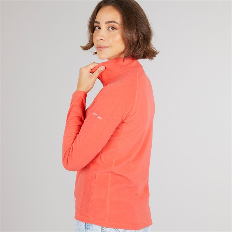 Trespass Womens Shiner 1/2 Zip Micro Fleece Peach Blush - Image 2