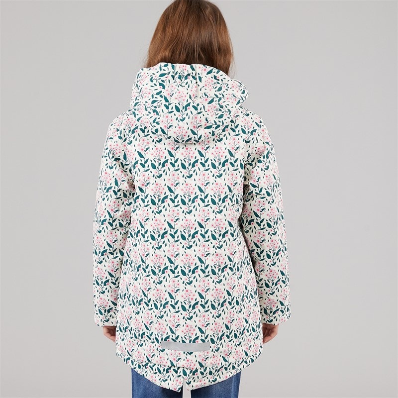 Trespass Girls Rainstone Waterproof Padded Hooded Coat Multi - Image 2