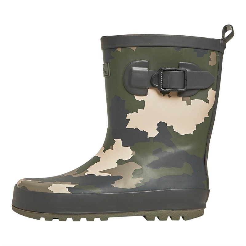 Trespass Kids Puddle Printed Wellington Boot Camo - Image 2