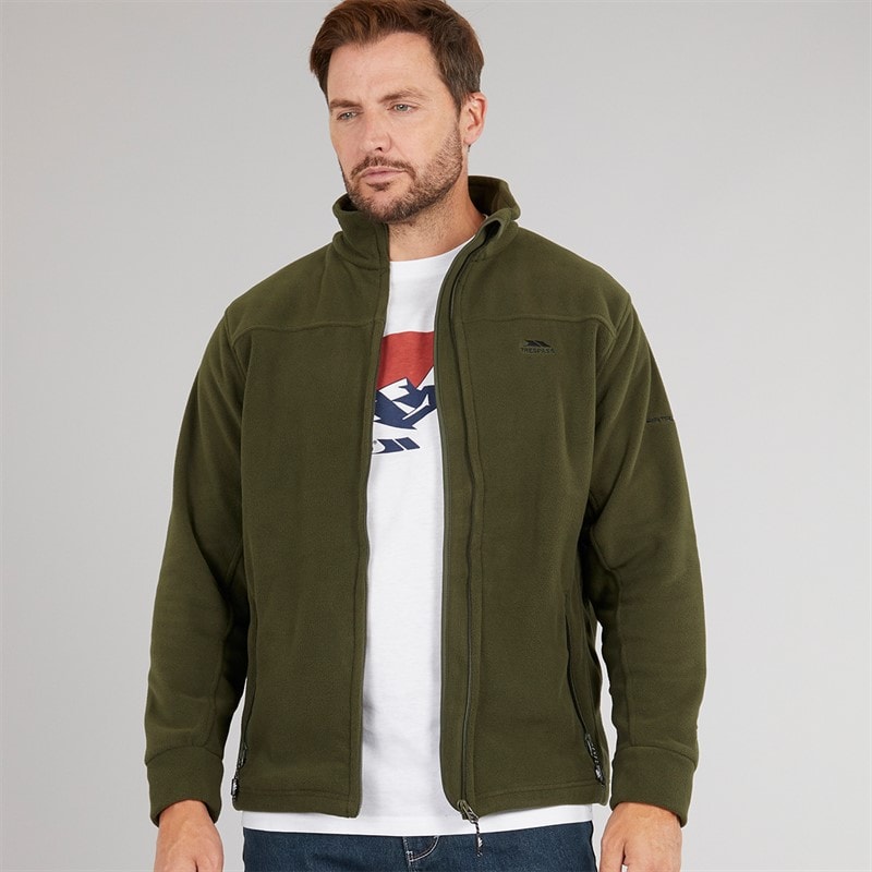 Trespass Mens Bernal Full Zip Fleece Jacket Dark Vine