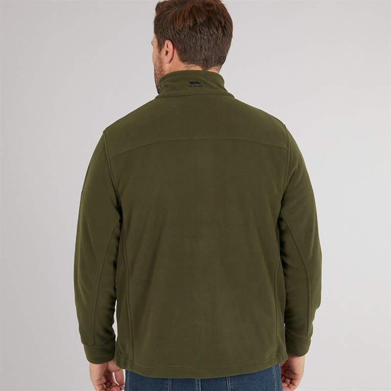 Trespass Mens Bernal Full Zip Fleece Jacket Dark Vine - Image 2