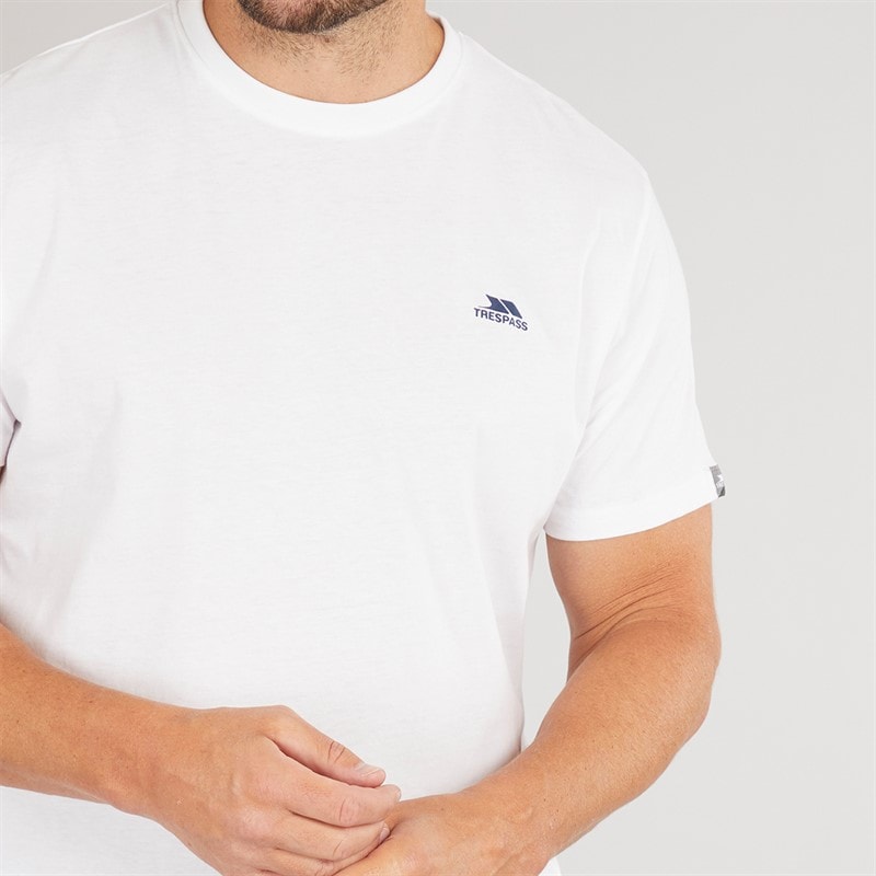 Trespass Mens Svensson Back Logo T-Shirt White - Image 3