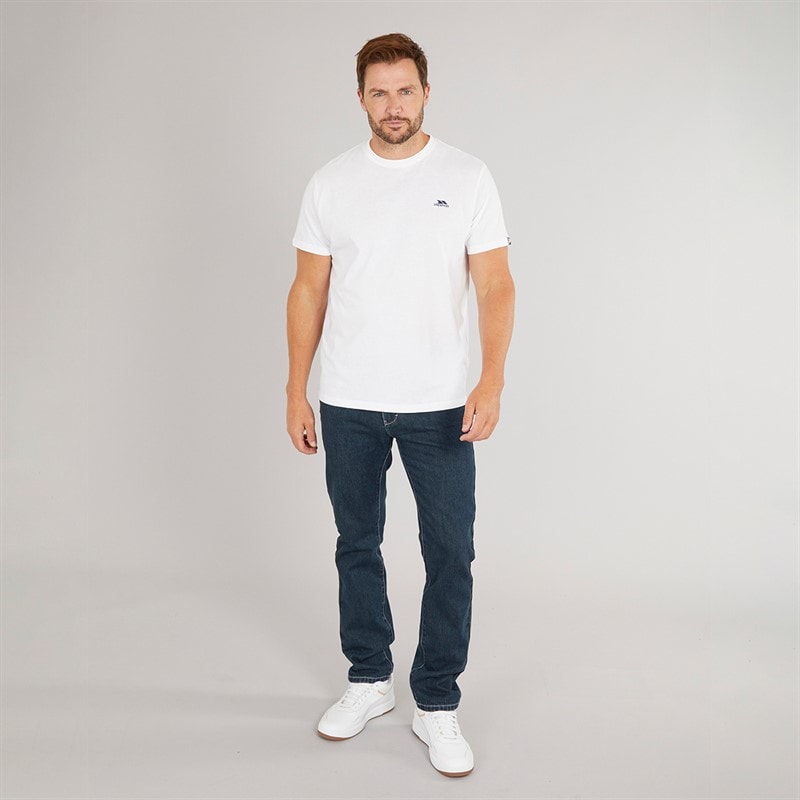 Trespass Mens Svensson Back Logo T-Shirt White - Image 4