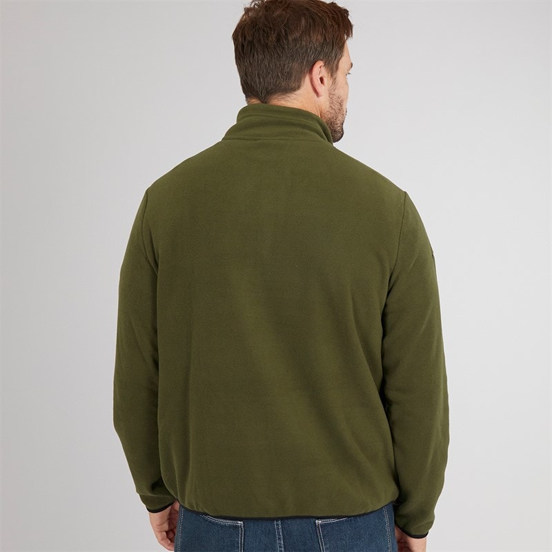 Trespass Mens Mcgeechan 1/2 Zip Micro Fleece Dark Vine - Image 2