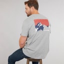 Trespass Mens Svensson Back Logo T-Shirt Grey