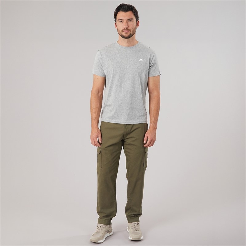 Trespass Mens Svensson Back Logo T-Shirt Grey - Image 4