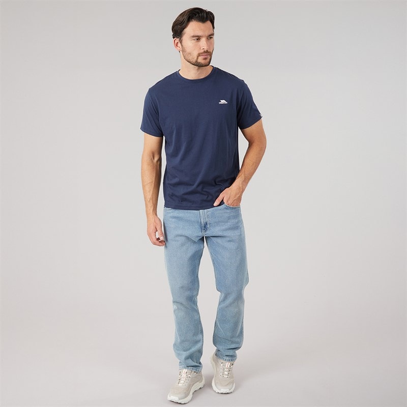 Trespass Mens Svensson Back Logo T-Shirt Navy - Image 4