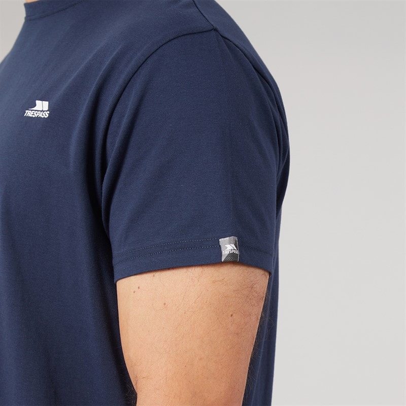 Trespass Mens Svensson Back Logo T-Shirt Navy - Image 5