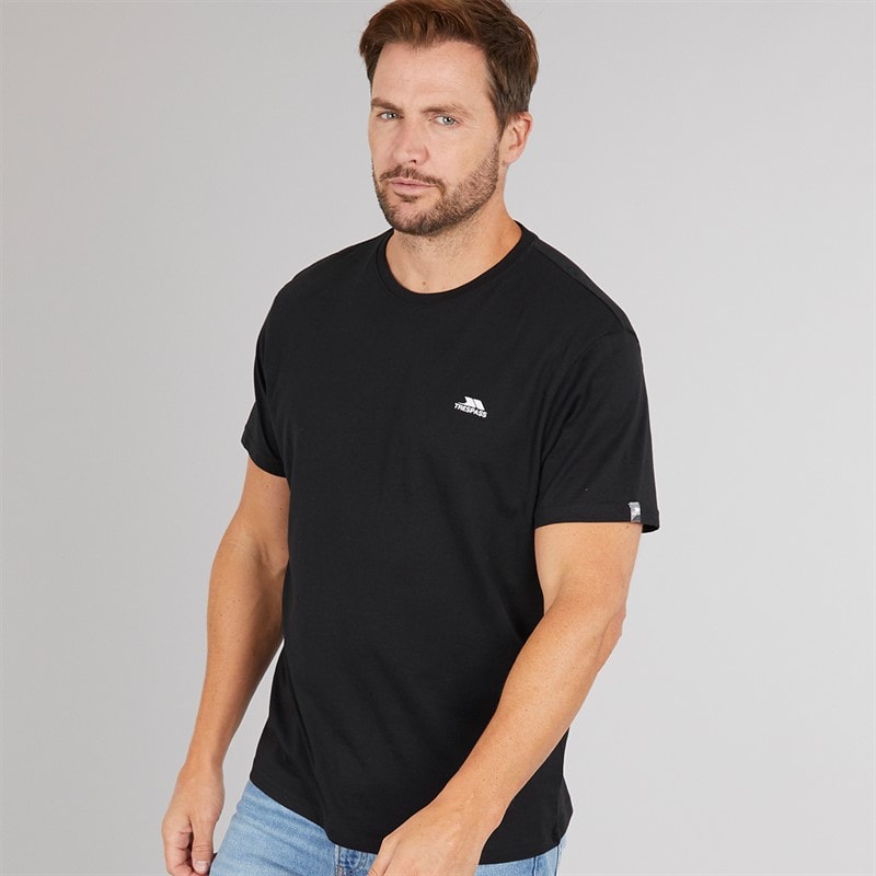 Trespass Mens Svensson Back Logo T-Shirt Black - Image 2