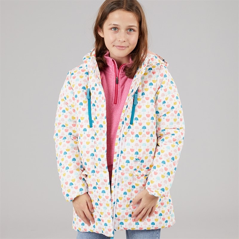 Trespass Girls Suzee Umbrella Padded Hooded Coat Multi - Image 1