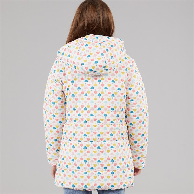 Trespass Girls Suzee Umbrella Padded Hooded Coat Multi - Image 2