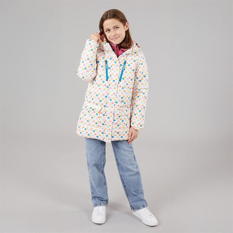 Trespass Girls Suzee Umbrella Padded Hooded Coat Multi - Image 4