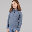 Trespass Junior Girls Meadows Half Zip Fleece Navy/Pink Logo